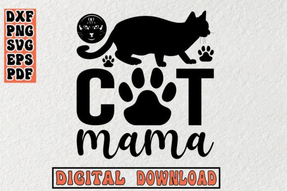 Cat Mama Svg for Embroidery Projects