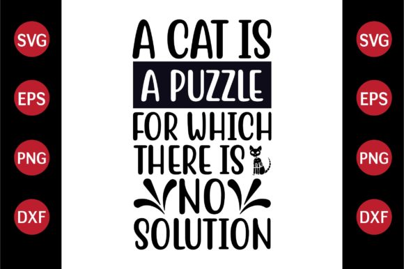 Cat SVG Design for a Puzzle with No Solution