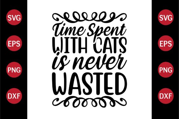 Cat SVG Design Time Spent with Cats