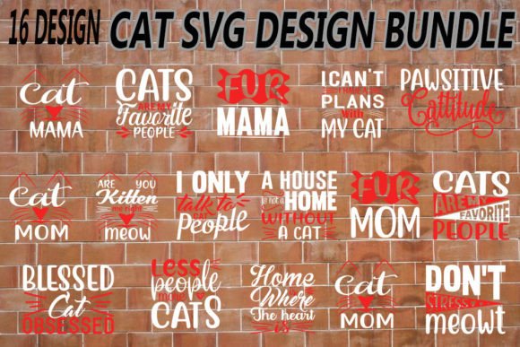 Cat Svg Quotes Designs Bundle Review