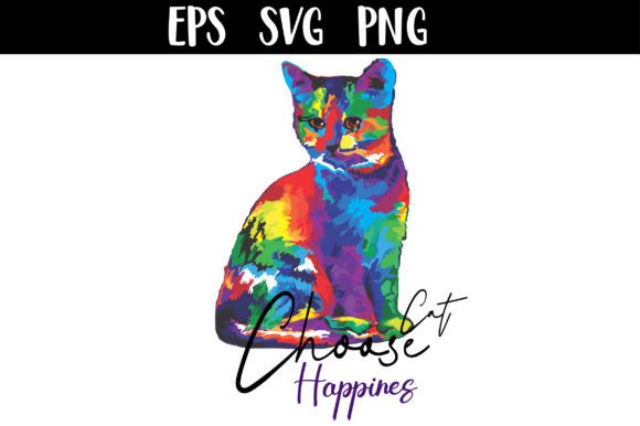 Choose Happines Cat SVG Review for Embroidery Projects