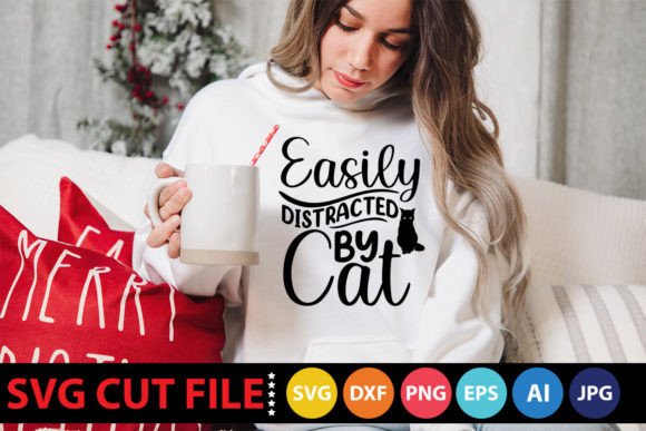 Easily Distracted by Cat SVG Review